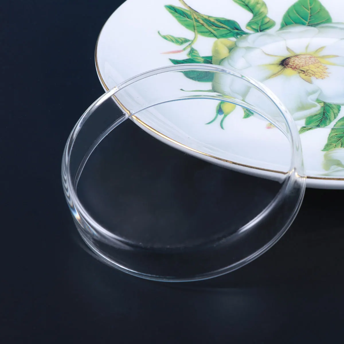 

Clear Round Shrimp Feed Dish Glass Feeding Bowl for Aquarium Pets Floating Feeder Multipurpose Basin for Fish Lizard Spider