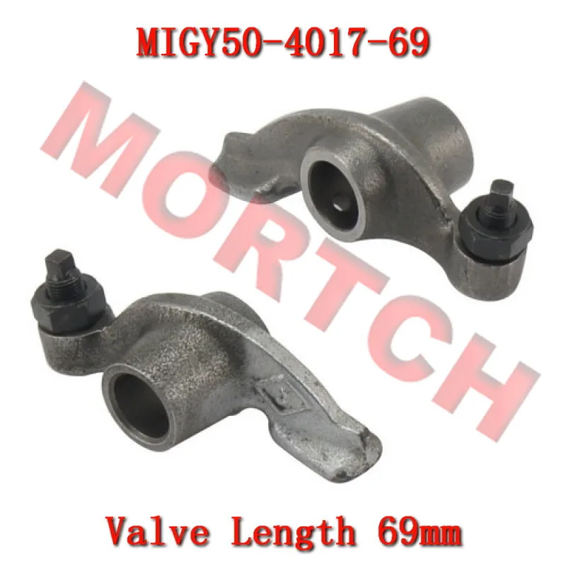 GY6 50cc Valve Rocker Arm 50-4017 69mm For GY6 50cc Chinese Scooter Moped 139QMB Engine
