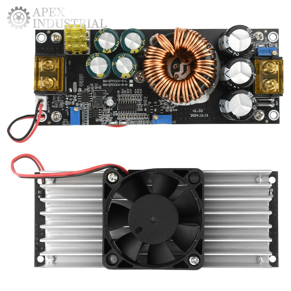 INTCHE 1800W DC-DC Boost-Konverter – Stufenlos 12–90V, 40A, Einstellbar, Mit Schutz & Regelung, Für Solar Und Batterie
