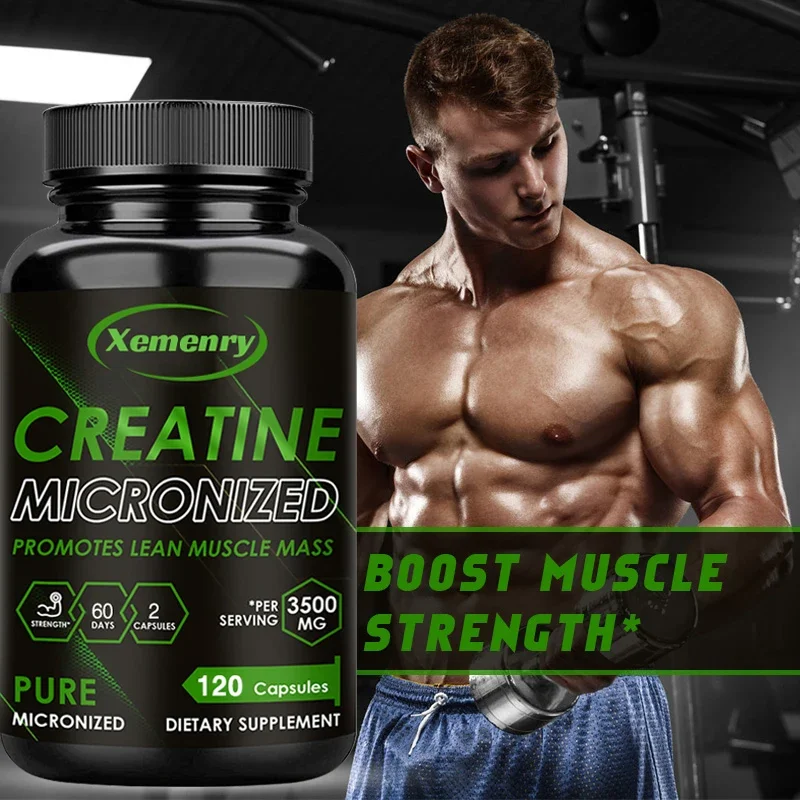 Creatine Monohydrate - Increase Strength, Build Muscle and Improve Performance, Explosive Power for Men