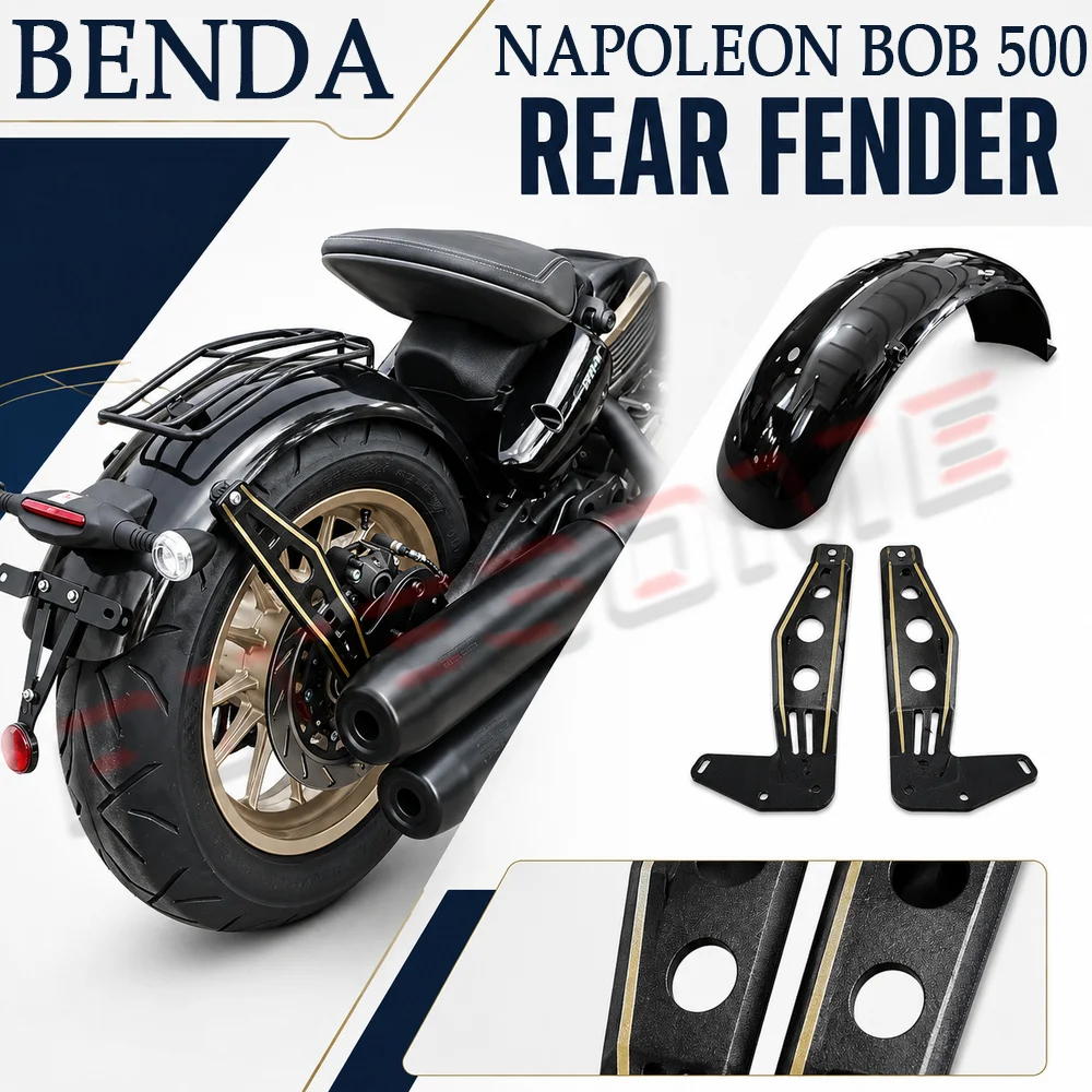 Modified Extended Rear Mudguard For Fit BENDA NAPOLEON BOB 500 500NAPOLEON BOB