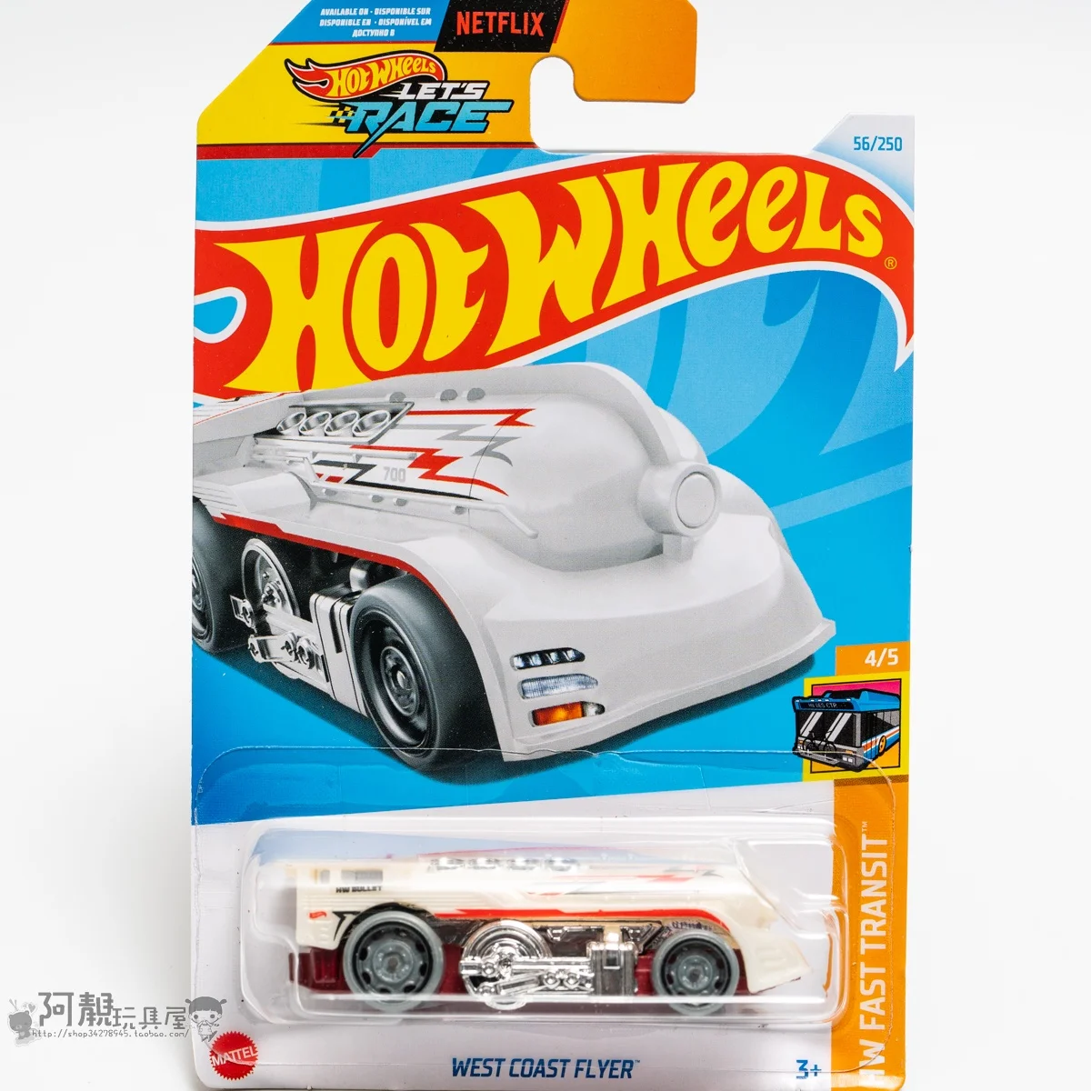 Mattel Hot Wheels Car Let\'s Race WEST COAST FLYER Diecast 1/64 Toys Boys HW FAST TRANSIT Vehicles Model Collection Birthday Gift