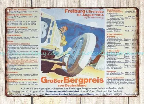 1934 Grosser Bergpreis von Deutschland German racing sports car man cave metal