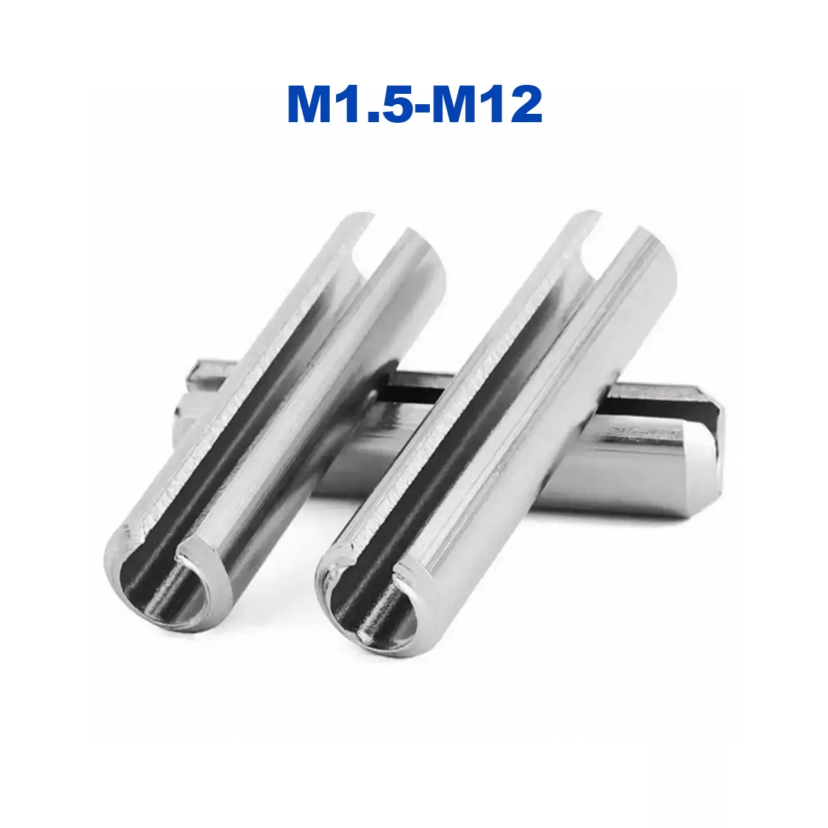 M1.5 M2 M2.5 M3.5 M4 M5 304 Stainless Steel Elastic Open Cylindrical Split Pin Dowel Spring Positioning Pin Tension Roller Pin