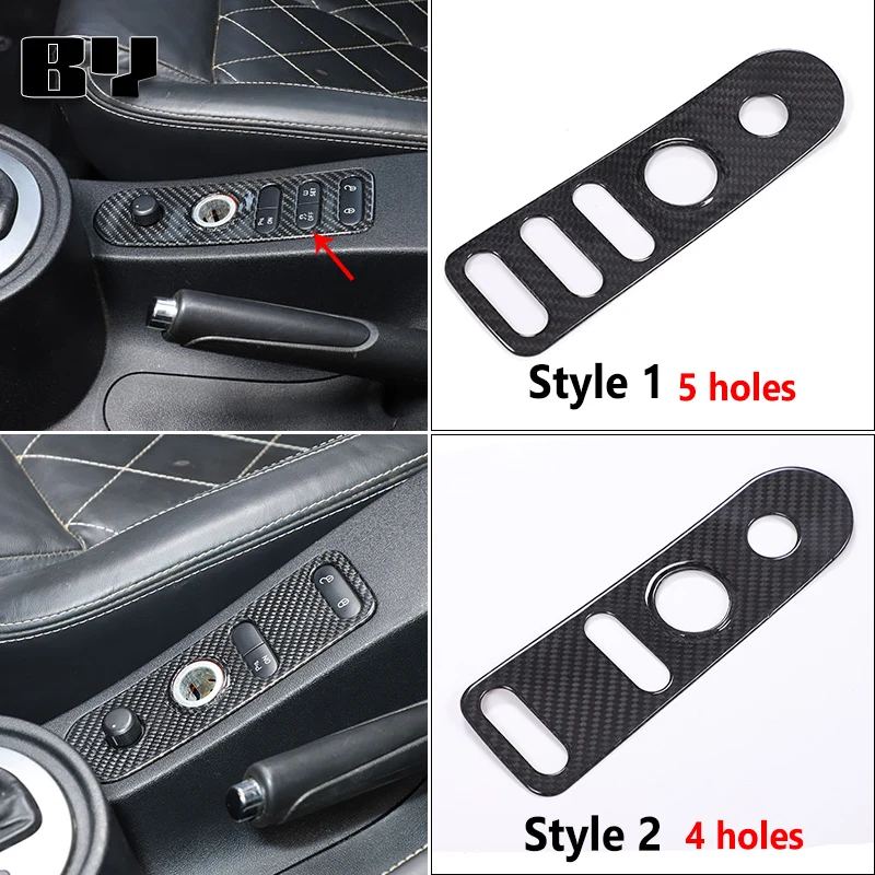 

For Seat Leon MK2 1P 2005 2006 2007 2008 2009 2010 2011 2012 Car Gear Shift Panel Real Carbon Fiber Sticker Accessories