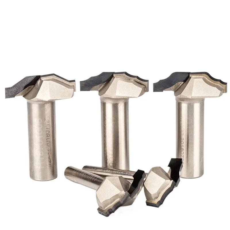 

1pc 1/2" 1/4" Shank PCD Cabinet Door Carving Router Bit Diamond CVD Coating Edge Mould Endmill Woodworking Cutter
