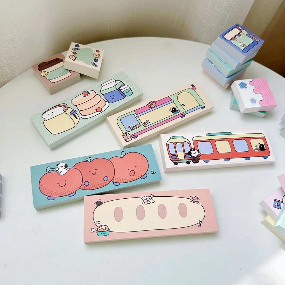 Presente adorável estilo único opcional floral kawai retro loja almofada longa bonito nota papel estudante manual material 100p bonito sakura