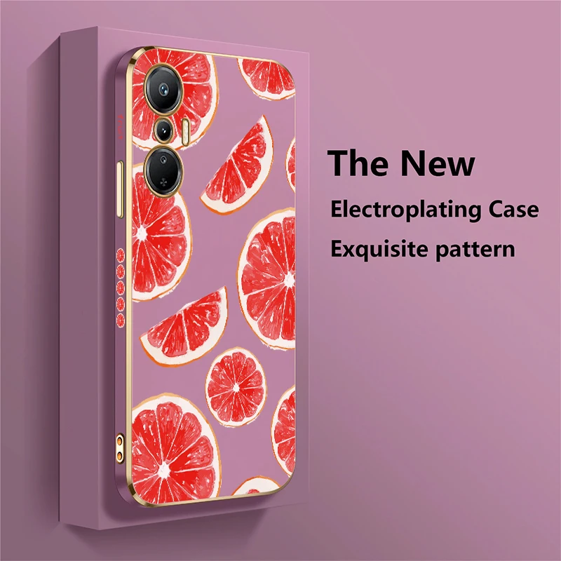 حافظة لهاتف انفينيكس تكنو بوفا 3 4 برو 5G 5 6 Pro Neo 2 Pop 8 5 LTE 6 غطاء مقاوم للصدمات بنمط الفاكهة والبرتقال #3