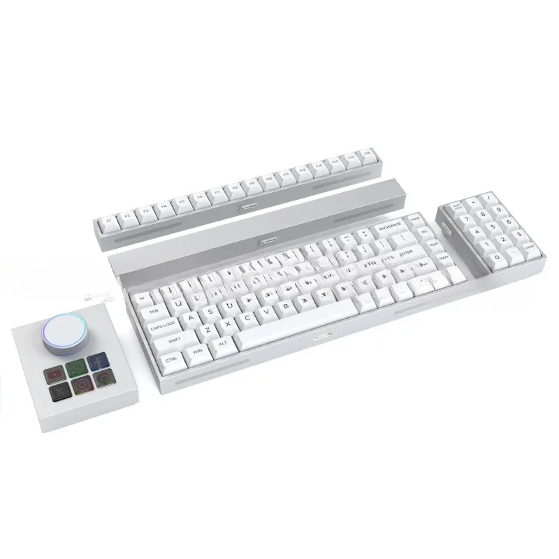 Modular mechanical keyboard with number area, office gaming keyboard