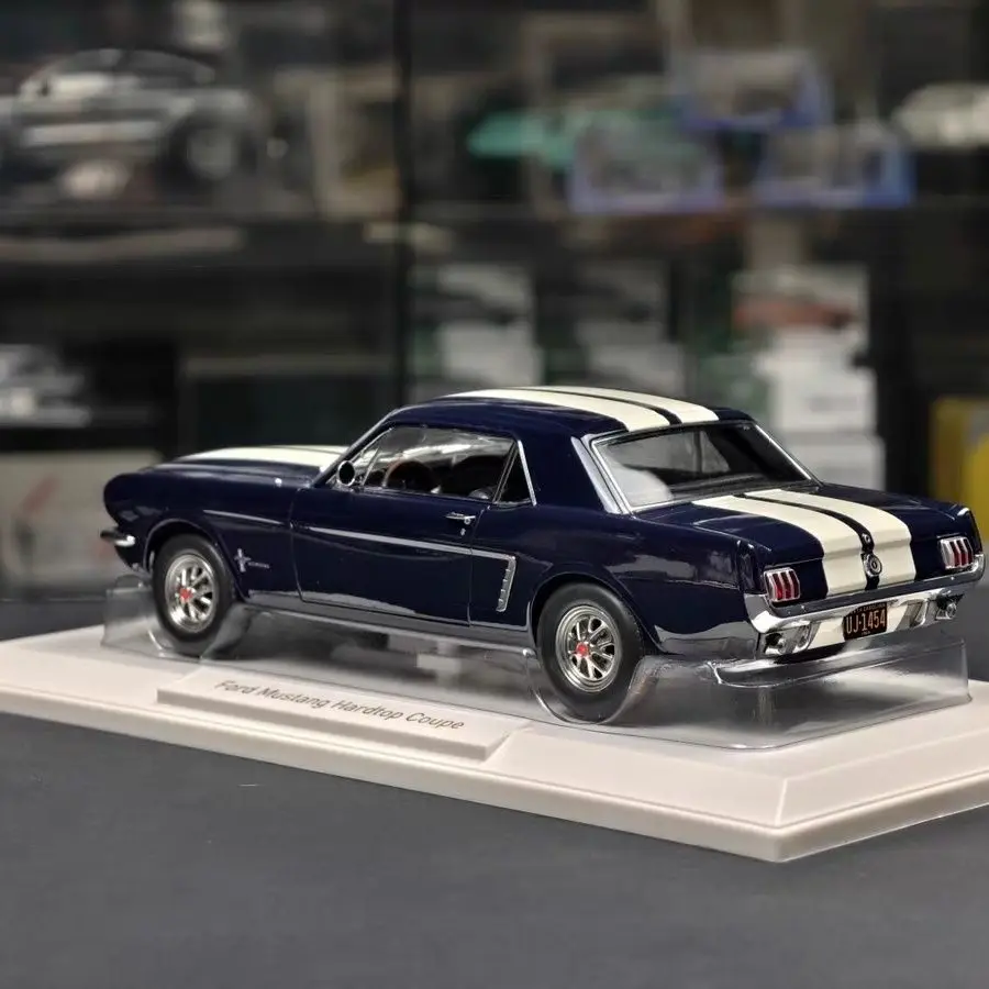 Norev Diecast 1:18 Ford Mustang Coupe 1965 Alloy Car Model Ford Model Car Collectible Model Vehicles Toys Gift view 3