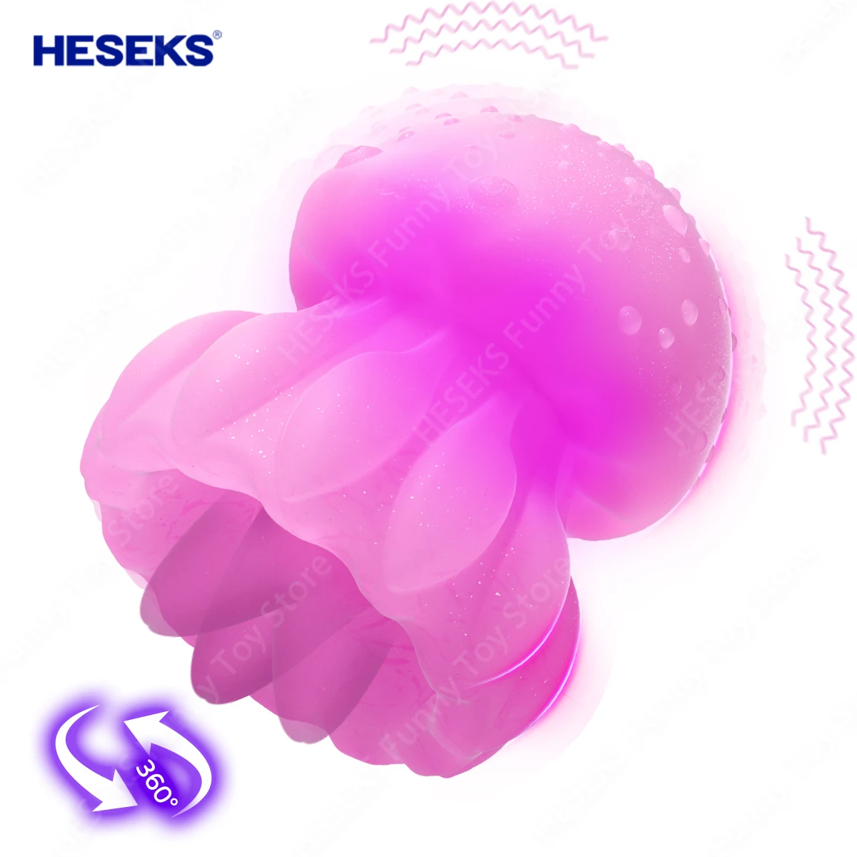 HESEKS Tongue Licking Vibrator 10 Modes Vibration LED Rainbow Color Vibrator Nipple Clitoral Stimulator Sex Toy for Adults 18+