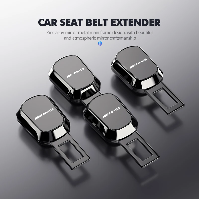 Universal Car Seat Belt Extension Shoulder Straps Extender Button For Mercedes Benz AMG A B C E S G Class A180 CLK CLA GLE GLC - view 5