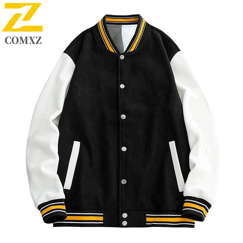 

Мужская куртка 2025 года, модная универсальная удобная дышащая куртка с бейсбольным воротником, уличная повседневная мужская куртка на пуговицах