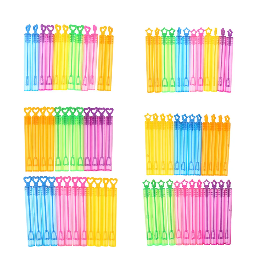 12/24 قطعة زجاجات الصابون الفقاعية الفارغة المحمولة فقاعة تهب صانع رومانسية البلاستيك ألعاب في الهواء الطلق لتزيين حفلة عيد ميلاد