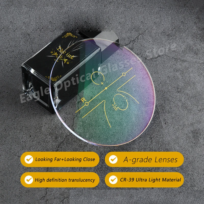 Progressive multifokale High-Definition-Linsen 1,56 1,61 1,67 1,74 1 Paar Myopie Hyperopie Optische Korrekturgläser Mann Frau – Detail 2