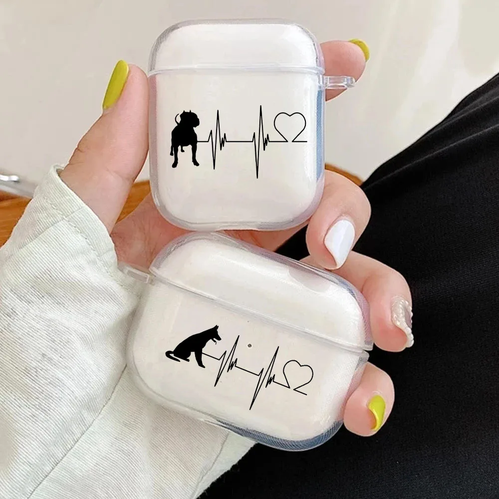 Love My Dog Yorkshire Dachshund  Airpod Cases 3 for 2 1 Pro Gen Air Pods Pro Cover Bulldog Love Pet Earphone Box Coque