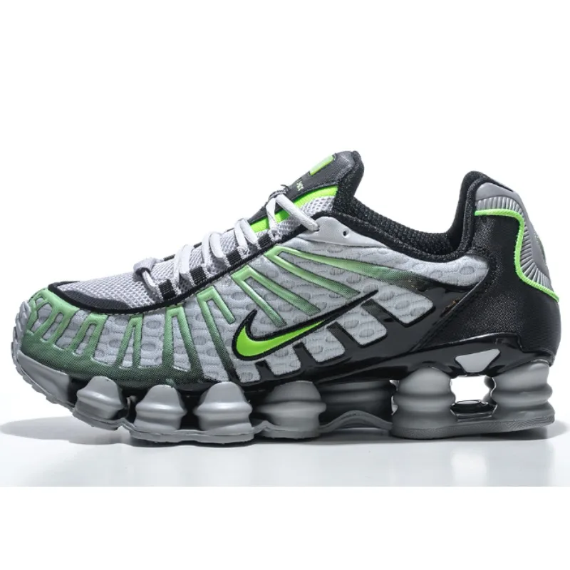 

Nike Shox TL Men/Women's Shox Run Shoes Column Technology Lightweight Dynamic Support TPU Breathable Mesh Jog AV3595-005 Green