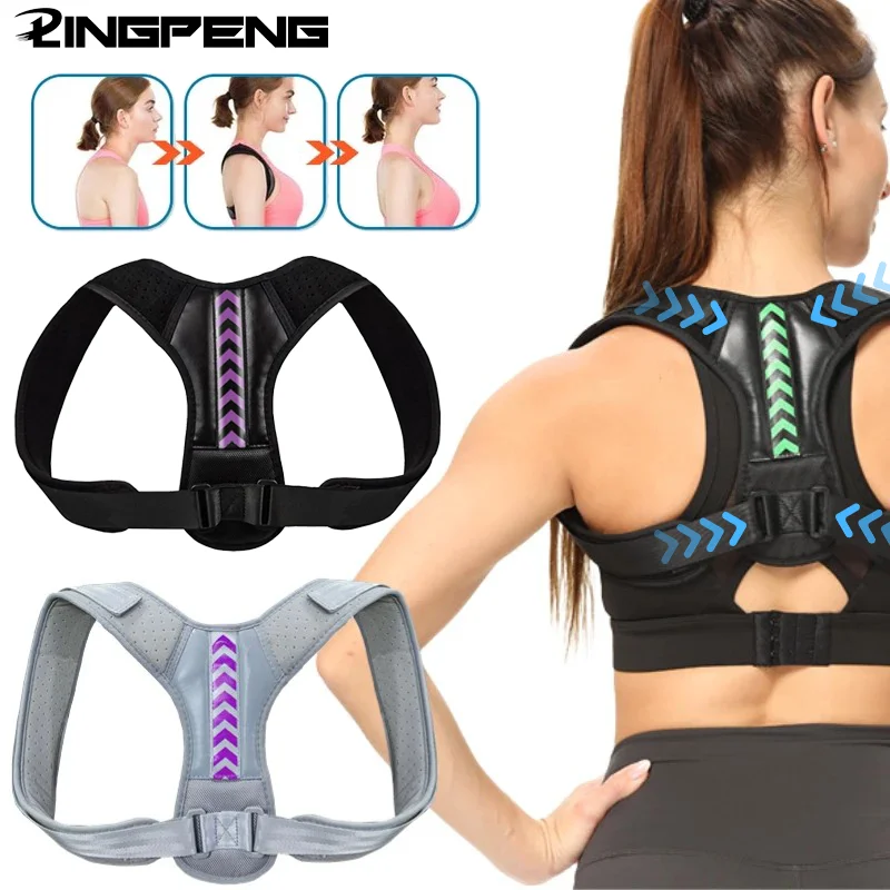 Posture Corrector Unisex Adjustable Back Clavicle Support Back Brace for Neck Back Shoulder Reshape Body