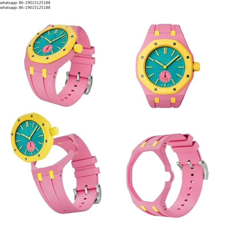 Pocket watch integrated silicone strap cross-border hot selling replacement wrist strap