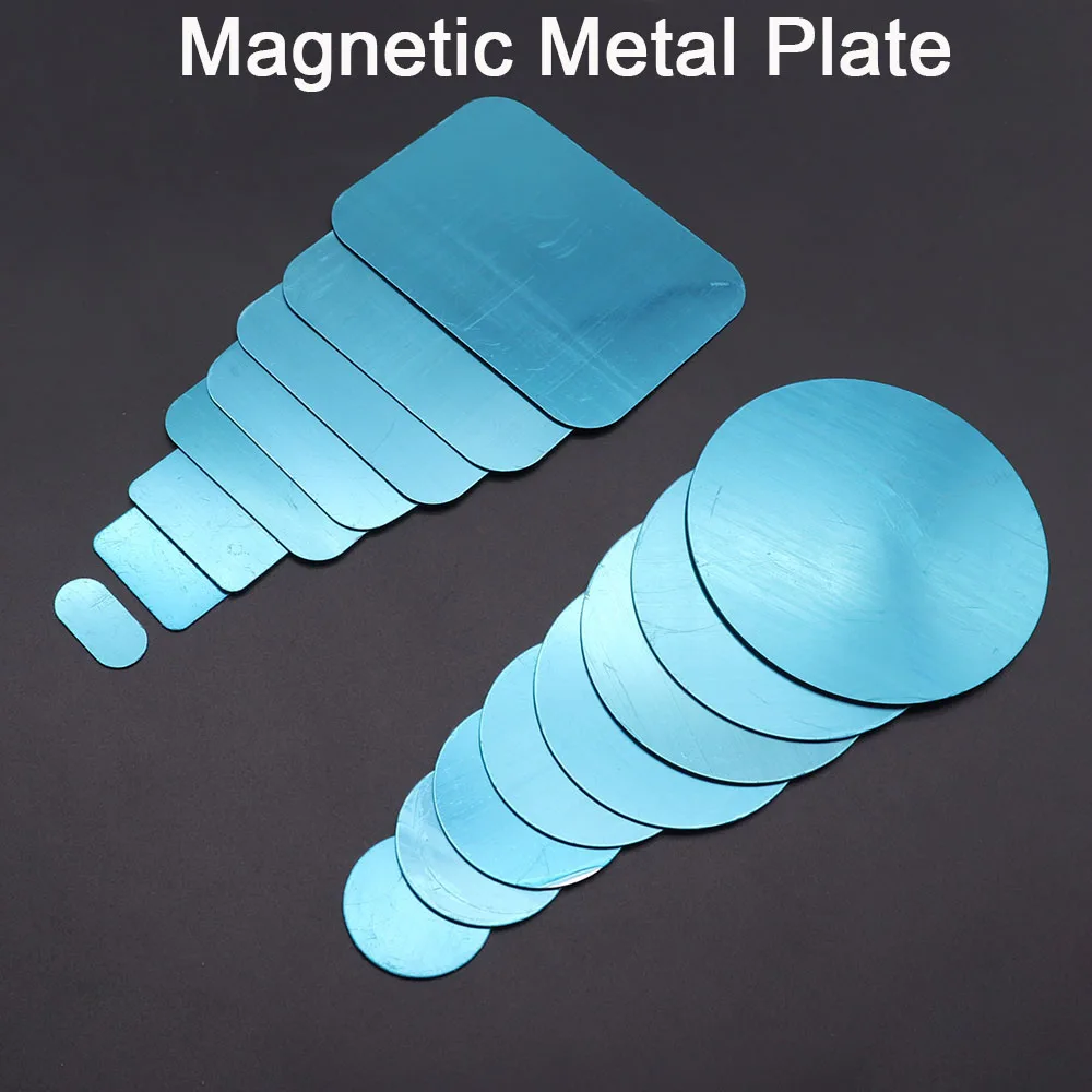 10 Stück Metallplatten aus Eisenblech für magnetische Handyhalterungen, magnetische Auto-Handyhalterungen, 20/25/30/35/40/45/50 mm