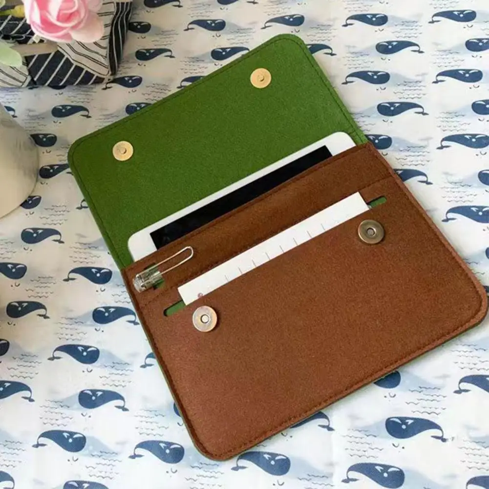 File Bag Large Capacity Snap Button Closure File Holder A4 Size Matching Macaron Color Document Organizer Office Supply