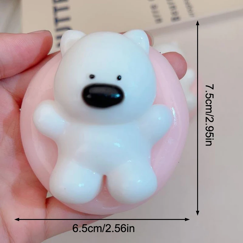 Niedlicher Schwimmring West Highland Puppy Pinch Squeeze Slow Rebound Toys Sticky Soft Dekompressionsspielzeug Relief Relax Toy Lustiges Geschenk