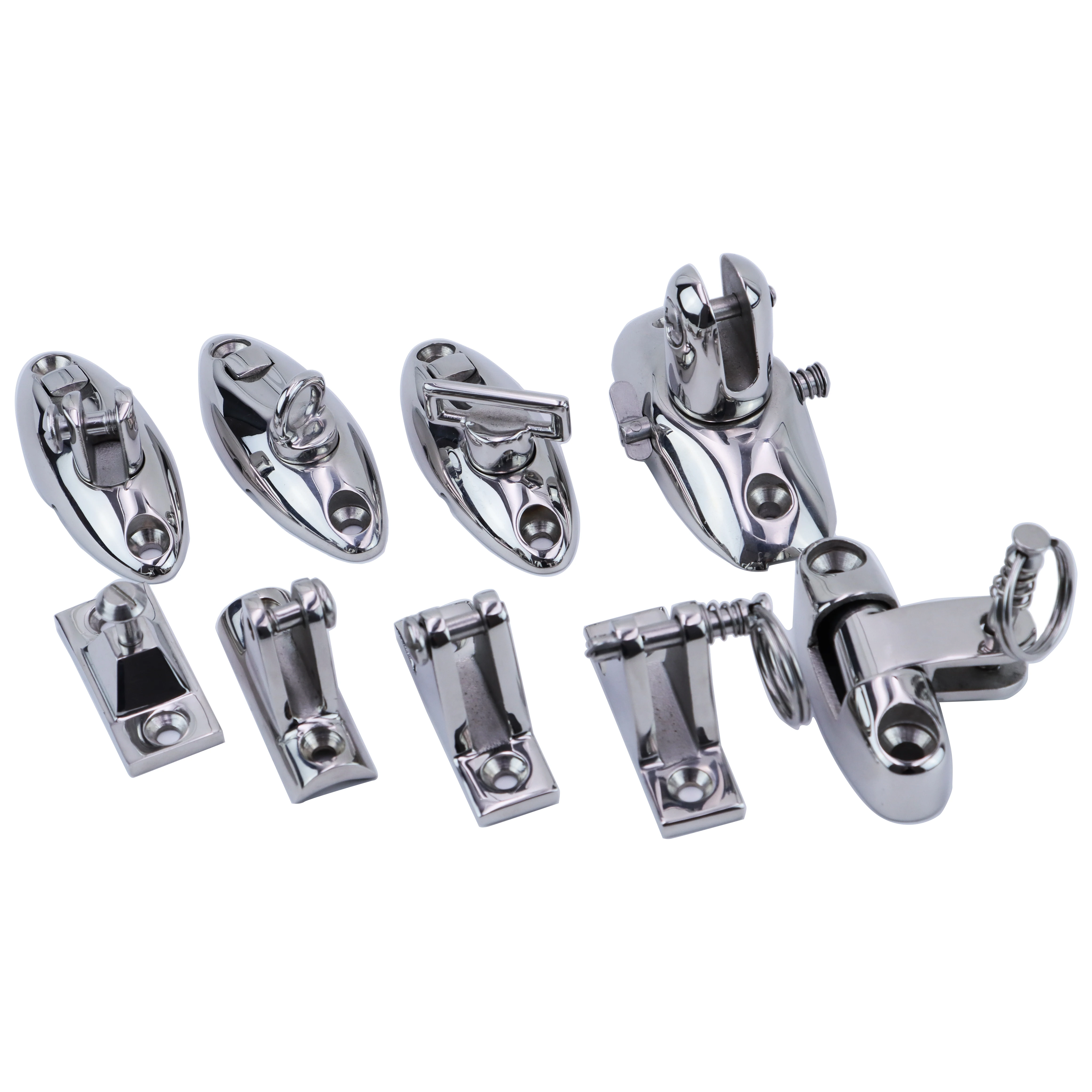 Bimini Top Canopy Fitting For Boat Stainless Steel 316 Eye End Jaw Slide Clips Deck Hinge Marine Hardware Awning Accessories