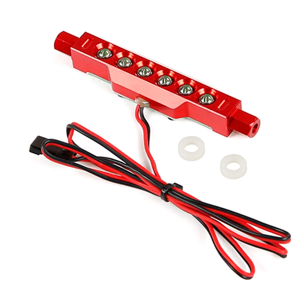 Nuovo per Baja CNC LED Fanale posteriore Lampada per 1/5 ROVAN KM Hpi Baja 5B Rc Parte di auto, Rosso