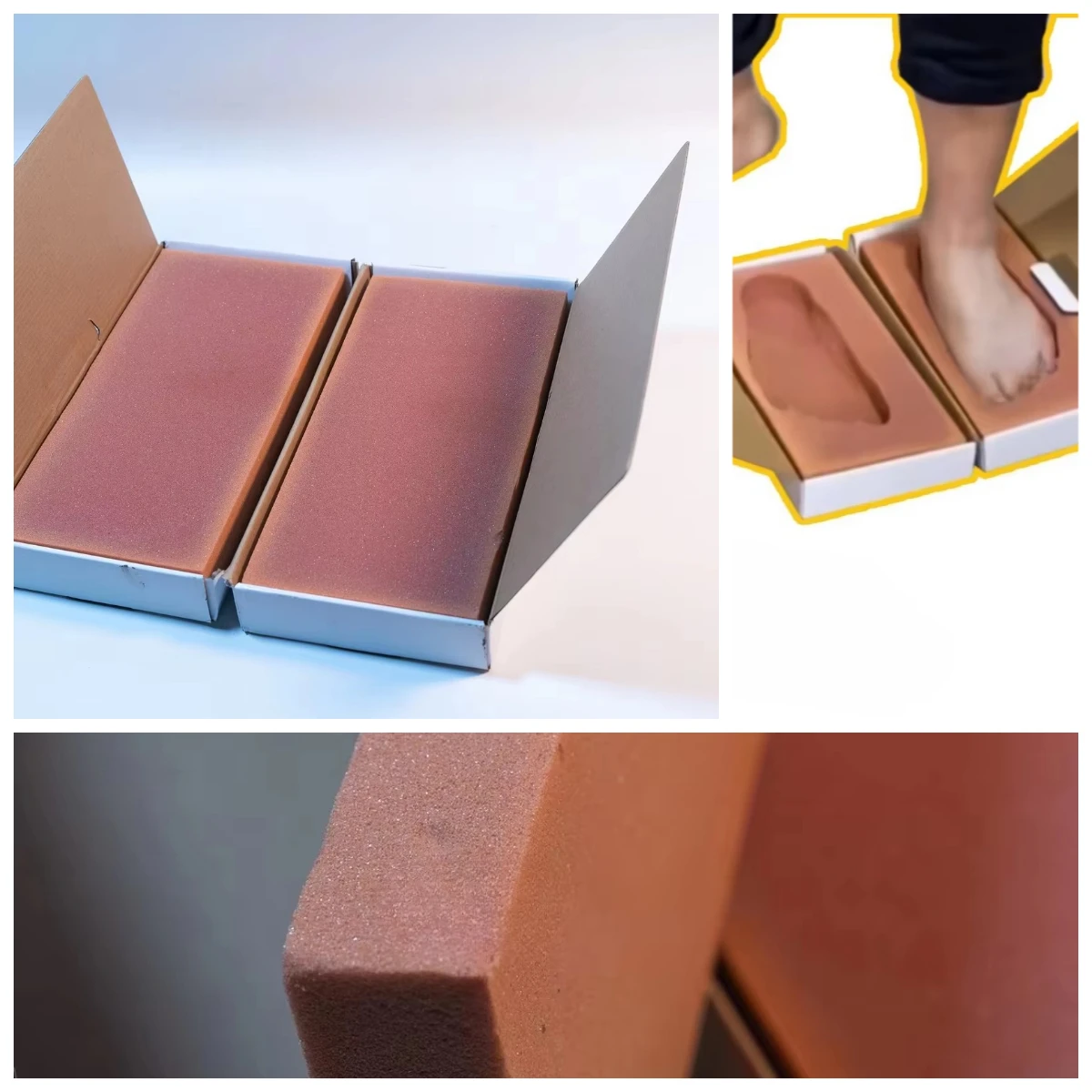 Foot Moulding Box Clay for Custom Shoes Foot Feet Clay Mould Pressing Box Custom Shoe-specific Clay Mould & Foot Impression Box