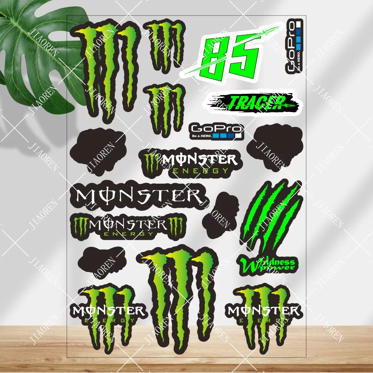 

Christmas Monster Energy Sticker Logo Motorcycle Tank Helmet Reflective Decal Kit