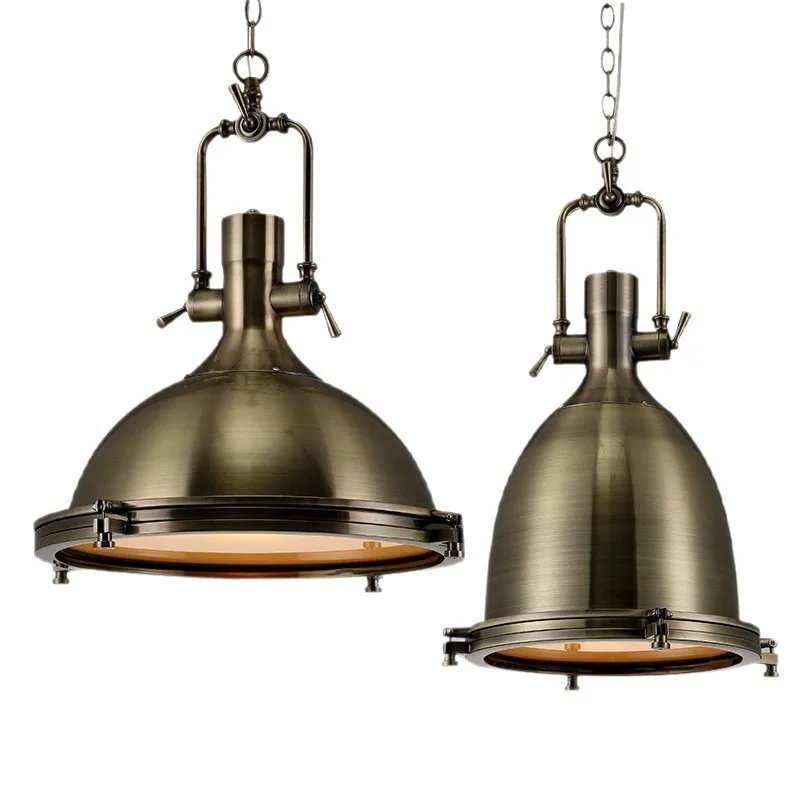 Vintage Loft Iron Pendant Light Retro Industrial Hanging Lamp For Dining Room Hotel Lobby Modern Minimalist Decor