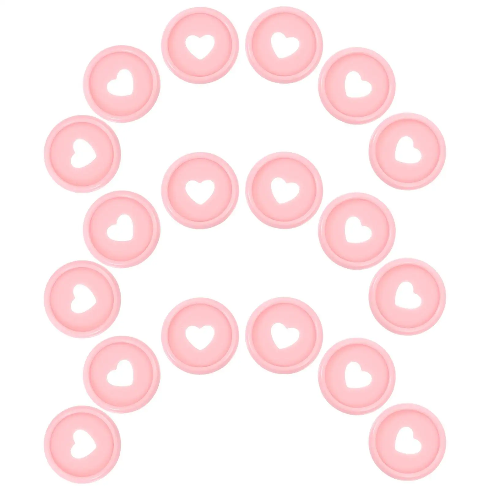 

Binding Ring Discs Love Mushroom Hole Buckle Office Accessory Heart-shaped Plastic