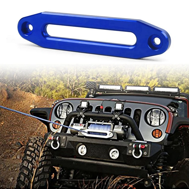 10 Inch 12000 DBS Winch Rope Guide Hawse Aluminum Fairlead For Off Road 4WD Rope Silver Rope Guide Wire Guide
