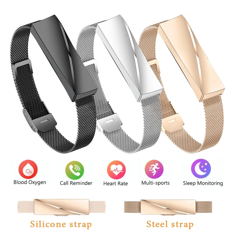 

Smart Band for Men Women Watch Heart Rate Health Monitoring Pedometer Sport Fitness Tracker Electronic Bracelet Screenless Watch