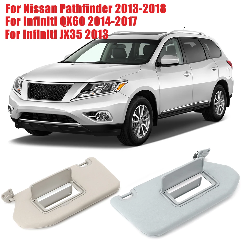 

For Nissan Pathfinder 2013-2018 Infiniti QX60 2014-2017 JX35 2013 Left Right Driver Car Sun Visor Shade Sunvisor 96401-9PB0A