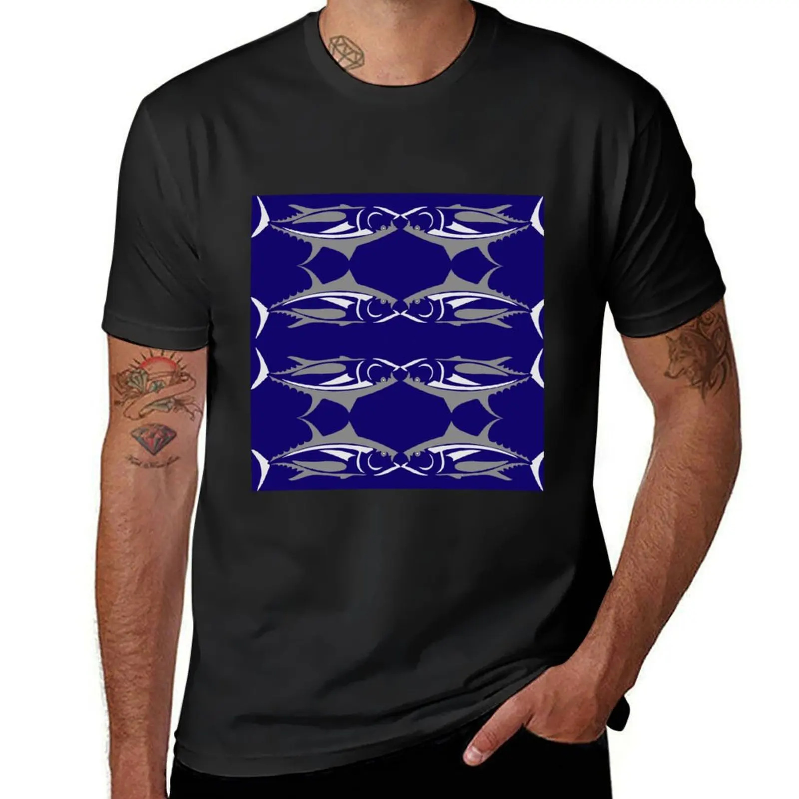 The art of the sea, this fish is similar to a torpedo of the fish world. T-Shirt quick drying boys animal print t shirts for men