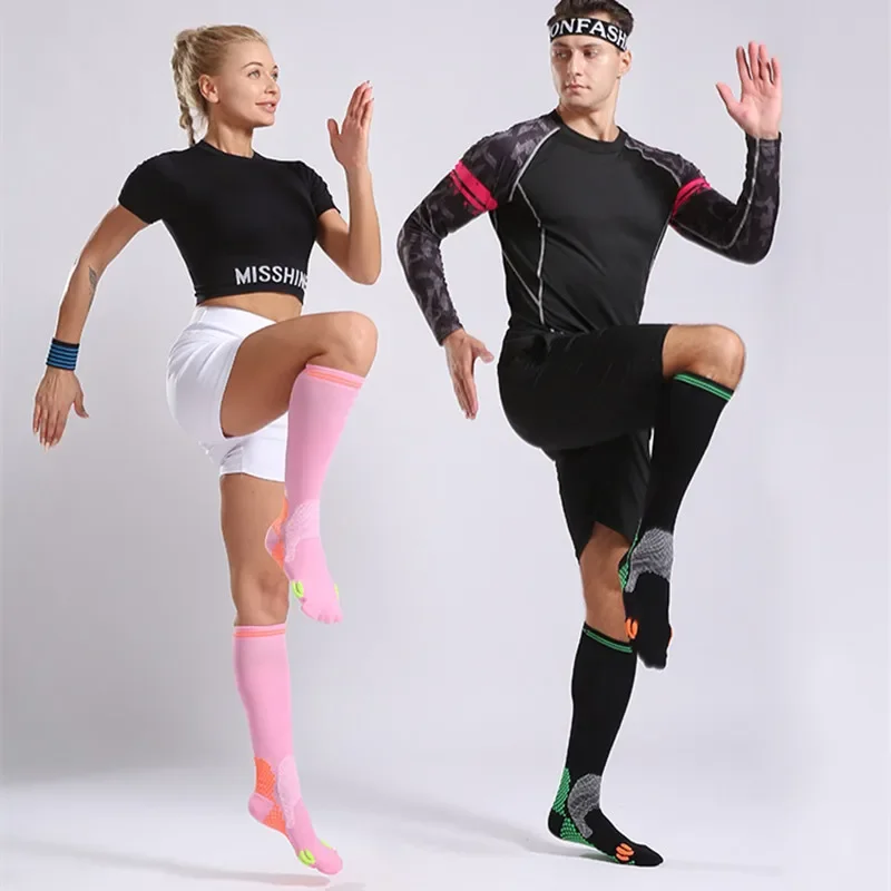 Compression Socks Mountaineering Football Basketball Cycling Gym 20-30mmhg Sports Socks Varicose Swelling Diabetes Elastic Socks