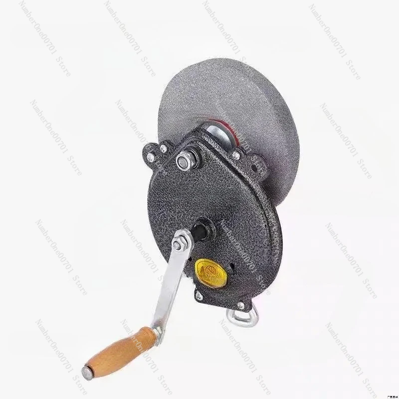 Hand-cranking Grinding Machine Household Small Knife Sharpener Bearing Type 6 Inches DIY Polishing Machine Tool Grinder