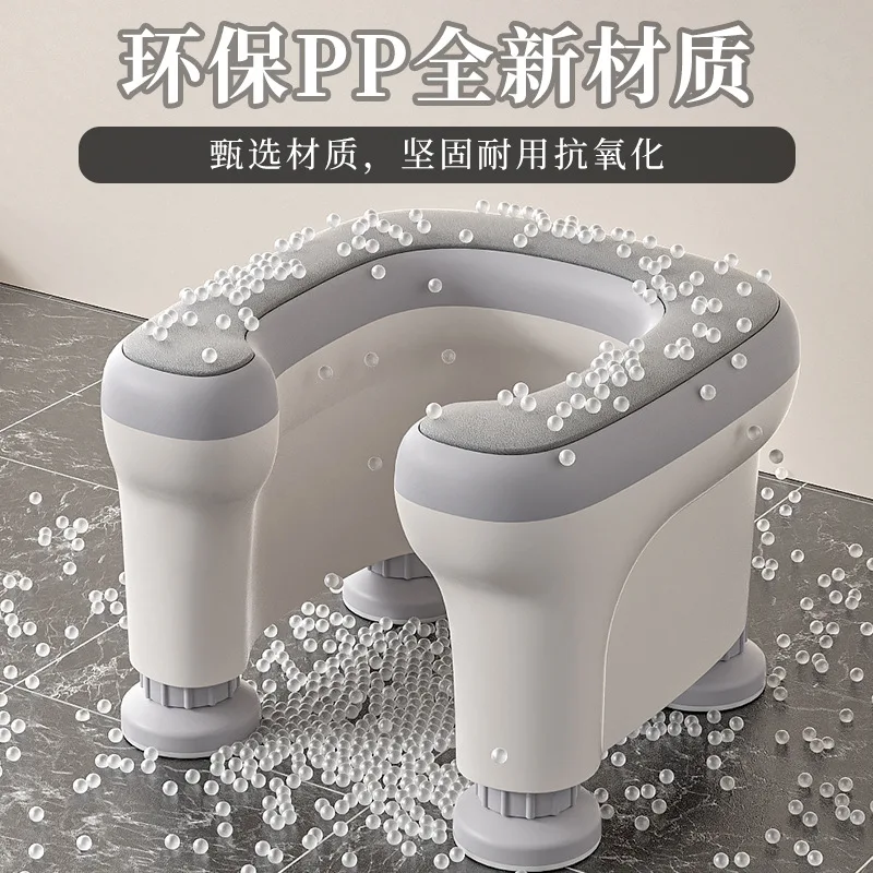 Elderly Household Portable Shower Bench Anti Slip Multifunctional Maternity Shower Chair Mobile Flushing Bathroom Chairs Stools