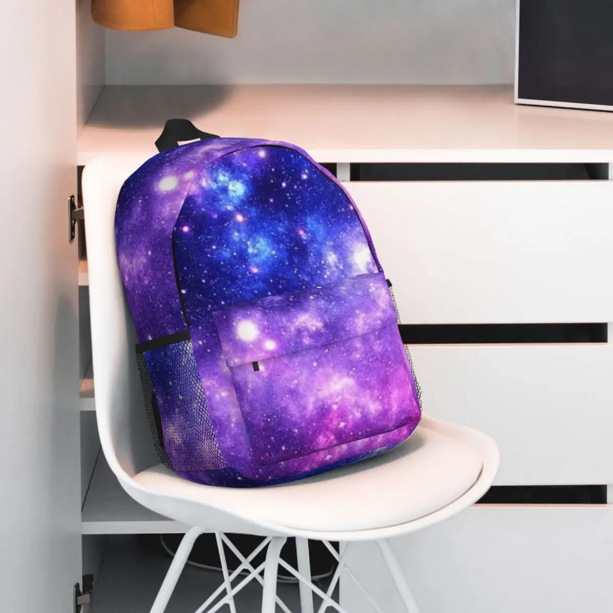 Mochilas de nebulosa para niños y niñas, moradas, azules, Galaxia, mochila escolar informal para niños, mochila para computadora portátil, bolsa de hombro de gran capacidad