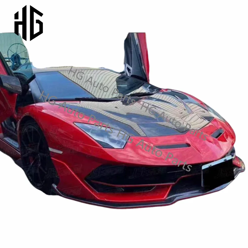 

For LP700 Carbon Fiber Engine Hood For Lamborghini Aventador LP700 1016 Style Front Bumper Bonnet Covers