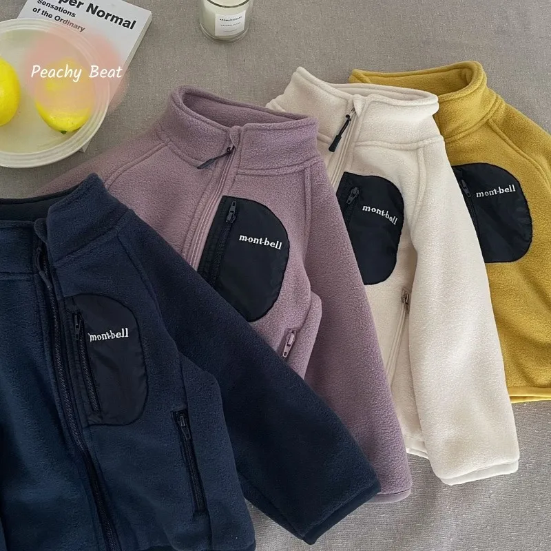 

Fashion Baby Girl Boy Fleece Jacket Thick Infant Toddler Child Warm Patchwork Coat High Quality Outwear Baby Clothes 18M-12Y
