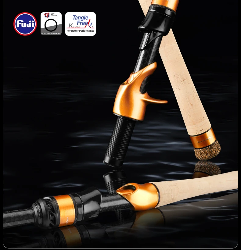 PURELURE NEUE Teleskopstange 1,86 m 2,10 m ML Power BFS 7ft Reisestange Forelle Spinning Casting Solid Tip Carbon Kleiner Köder Barschstange – Detail 2