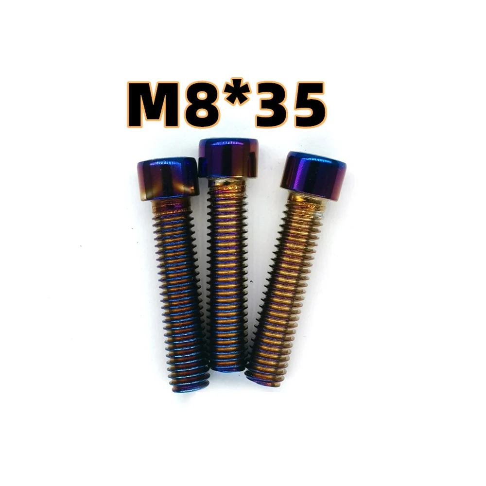 M5 M6 M8 M10 304 Hex Hexagon Socket Screws Alloy Steel Titanium Plating Gold Screw Length