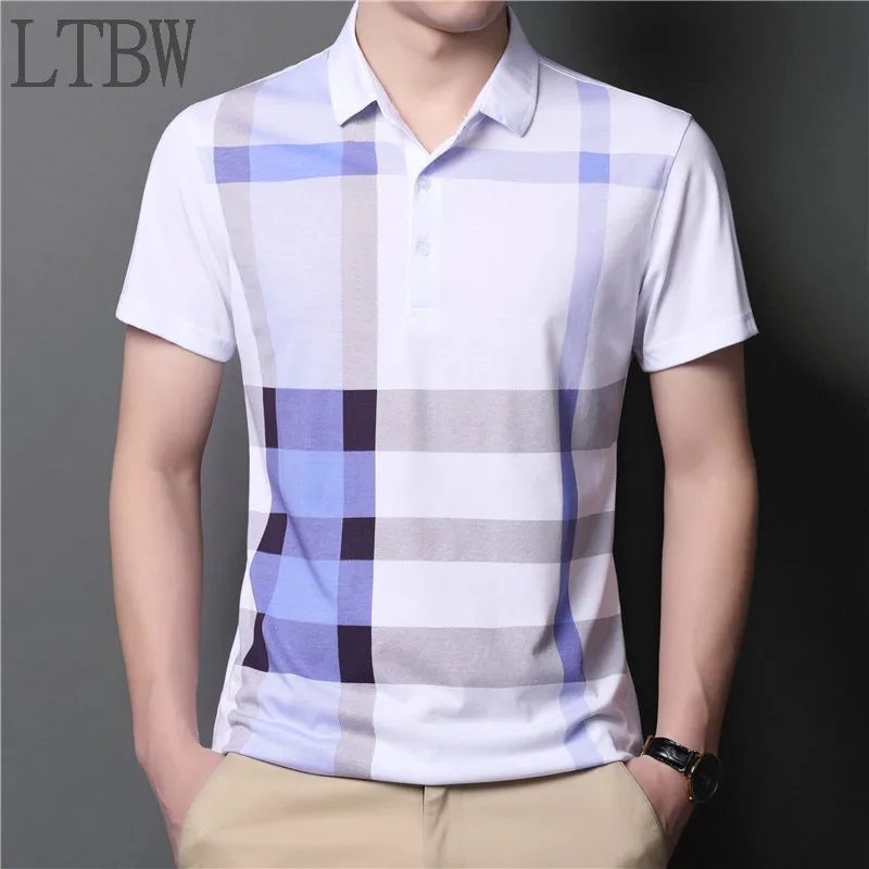 

Summer Men's Short Sleeve Solid POLO Casual Short Sleeve Top Men's Polo