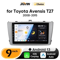 JIUYIN pro AI Voice 2 din Android Auto Radio For Toyota Avensis T27 2008-2015 Carplay 4G Car Multimedia GPS 2din autoradio byJ