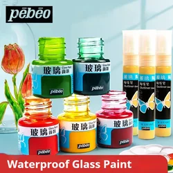 Waterproof Glass Paint Set 20ml/25ml Transparent Glass Acrylic Paints DIY Graffiti Pigment For Painting Aquarela Art Supplies