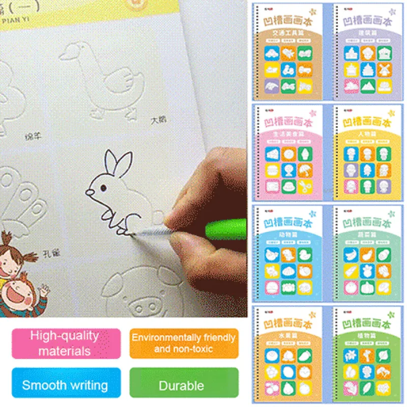 Stiftgesteuertes Groove-Malbuch für Kinder. Groove-Malbuch. Stiftgesteuertes Training einfach