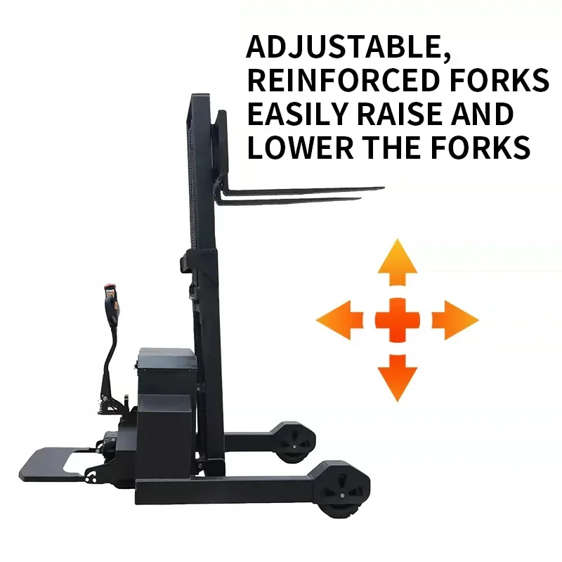 Electric Lift Trucks, Off-Road Wheel Stand-On Pallet Stackers, Vertical Walkie Electric Stackers, Factory Material (Customized)