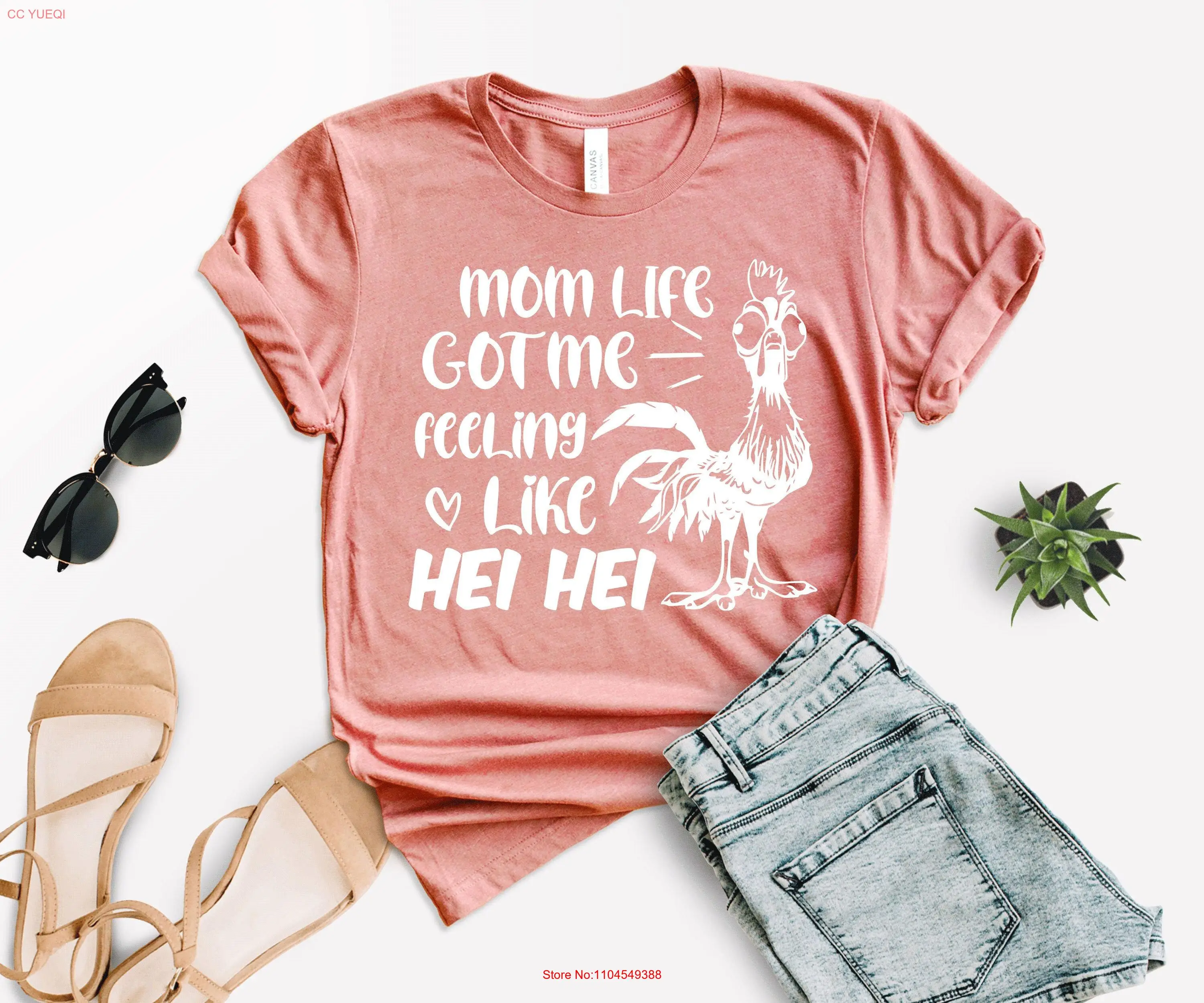 أمي الحياة حصلتني الشعور مثل Hei تي شيرت عيد الأم سعيد الأم الحب الأم هدية طويلة أو قصيرة الأكمام #1